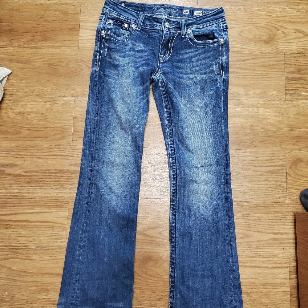 Miss Me low Rise Boot Cut Jeans